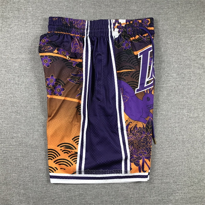 Pantalone Los Angeles Lakers Lunar New Year Mitchell & Ness Just Don Amarillo